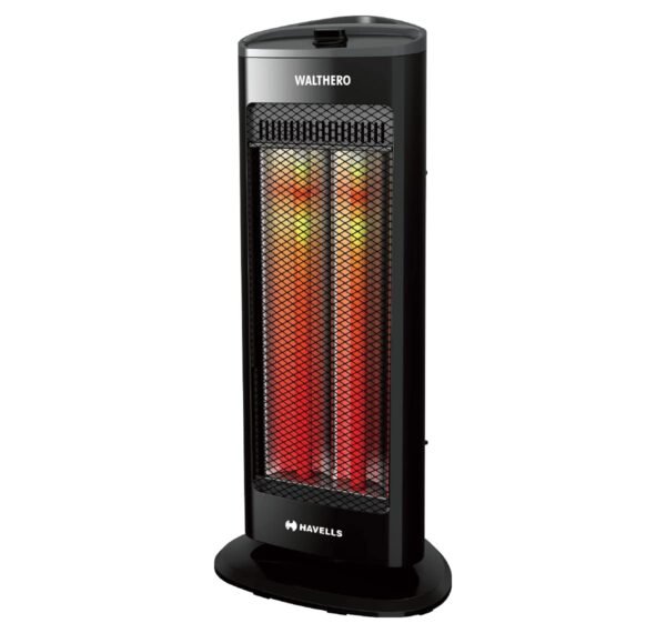 Havells Walthero 1000W room heater with carbon heating tubes black bababijlii.com
