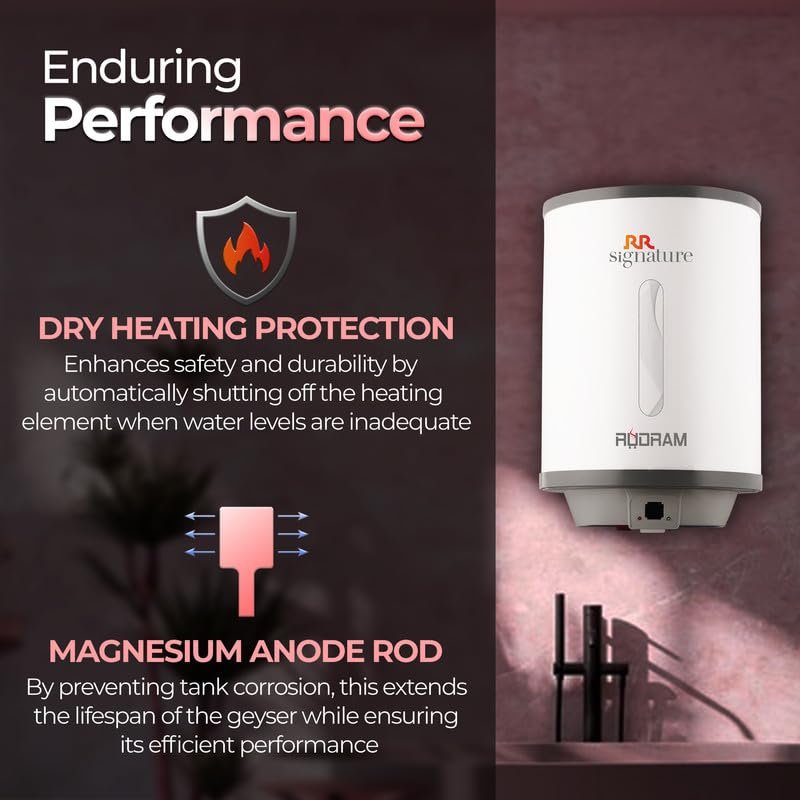 RR Signature Rudram 25 Litre Storage Water Geyser (White) - Image 4